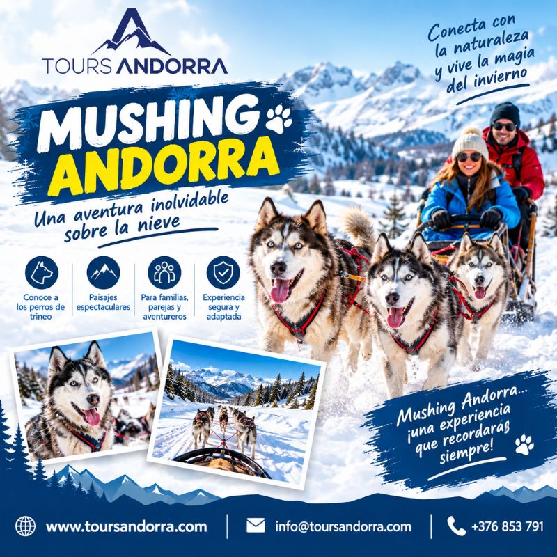 Descubre la emoción del Mushing Andorra en invierno
